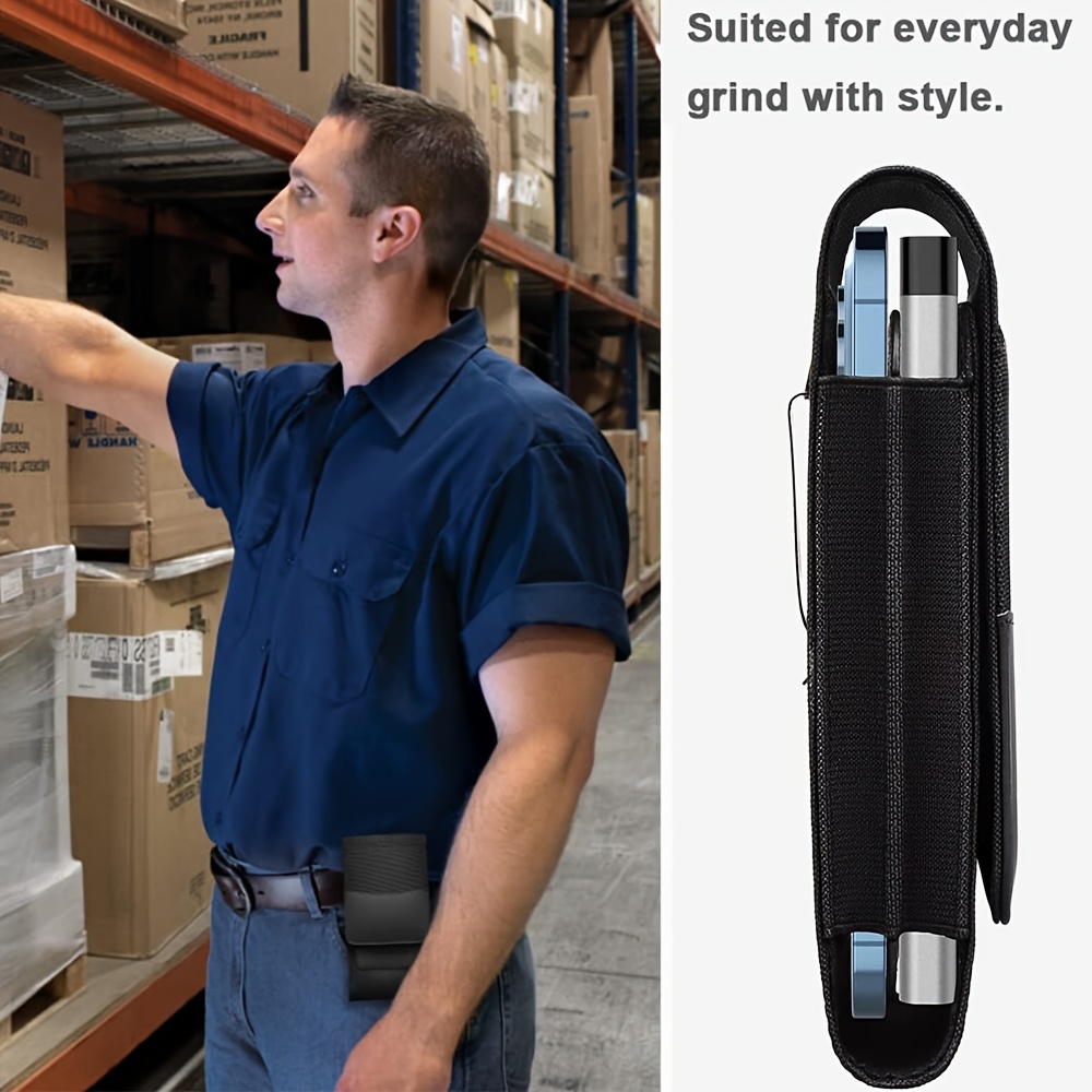 Dual-Slot Phone Waist Pouch with Card Slots